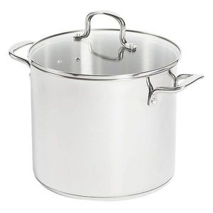 12 qt. Stainless Steel Covered Stock Pot
